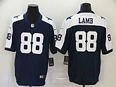 Nike Cowboys 88 Ceedee Lamb Navy 2020 NFL Draft First Round Pick Throwback Vapor Untouchable Limited Jersey